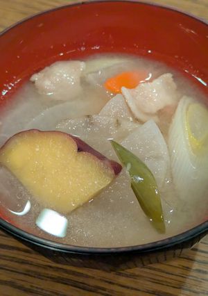 豚汁だってせいろ蒸し☆蒸して５分煮るだけ-レシピのメイン写真