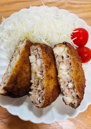 キャベツもりもりジューシーメンチカツ🥬-レシピのメイン写真