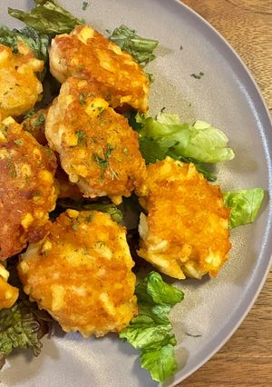から揚げ粉で簡単♫じゃがいもと鶏ひき肉のナゲット-レシピのメイン写真