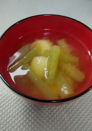 ふきとじゃがいものお味噌汁-レシピのメイン写真