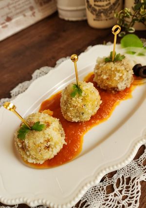 納豆嫌いさんのためのアランチーニ風２-レシピのメイン写真