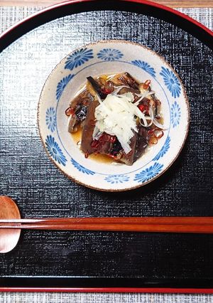ヨウサマの減塩長なすのみぞれあんかけ-レシピのメイン写真