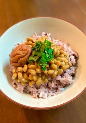 納豆&梅干し☆雑穀ご飯-レシピのメイン写真
