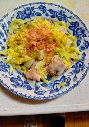 豚バラとキャベツのごまポン酢蒸し-レシピのメイン写真