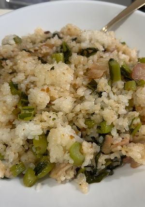 野沢菜ピラフ-レシピのメイン写真