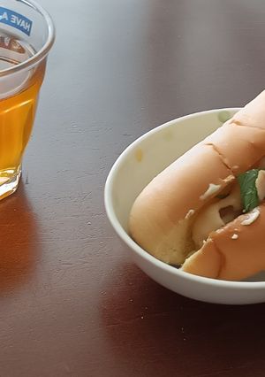 みず菜と鶏モモ肉の簡単サンドイッチ-レシピのメイン写真