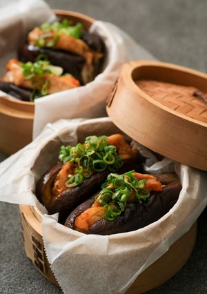 茄子蒸鶏肉～セイロ風～-レシピのメイン写真