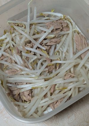 簡単★晩御飯！もやしとツナのレンチン-レシピのメイン写真