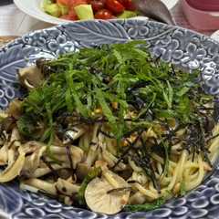 傑作・きのこ納豆スパゲッティ和式-レシピのメイン写真