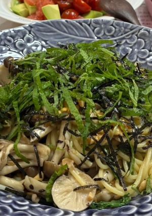 きのこ納豆スパゲッティ和式-レシピのメイン写真