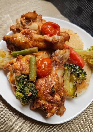 手羽元のケチャップオーブン焼き-レシピのメイン写真