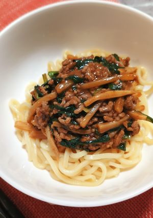 ニラと筍がたっぷり♡ジャージャー麺-レシピのメイン写真