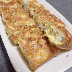 รูปของ 松風or松風？：鶏ひき肉玉子焼き