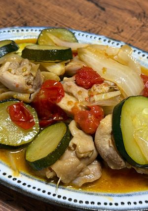 鶏もも肉とズッキーニのマリネ焼き-レシピのメイン写真