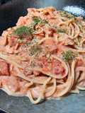 ツナマヨトマト冷製パスタ