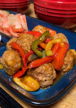 【冷凍肉団子パプリカの甘酢炒め】ホットクック調理-レシピのメイン写真