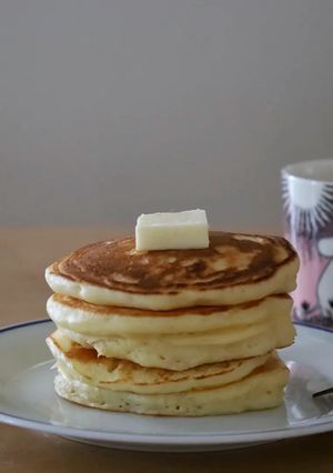 朝ごはんに♪おやつに♪ふんわりパンケーキ-レシピのメイン写真