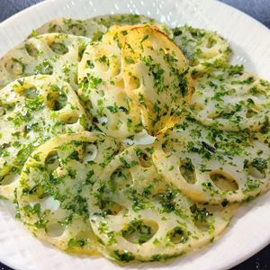 シャキシャキおいしい！のり塩れんこん