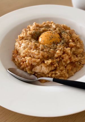 炊飯器で簡単！トマトカレーリゾット-レシピのメイン写真