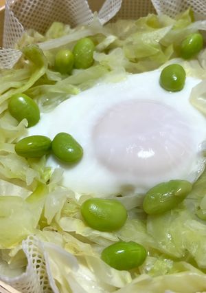 キャベツと卵の蒸したやつ-レシピのメイン写真