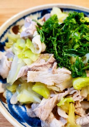 豚肉とキャベツのおかずサラダ-レシピのメイン写真