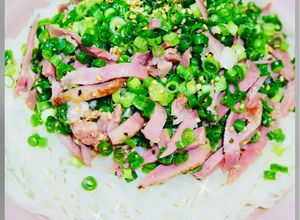 スモークタンのねぎ塩レモン味のそうめん-レシピのメイン写真