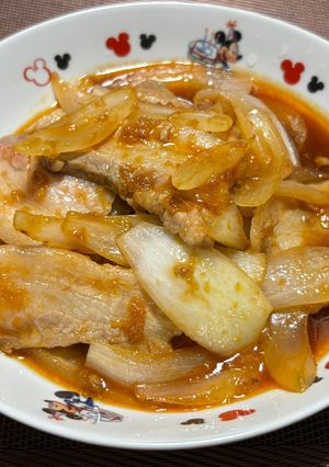 トマトケチャップ入り豚肉生姜焼き😃-レシピのメイン写真