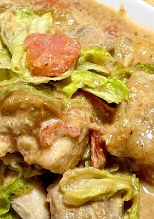 鶏肉とトマトのゴマだれ和え-レシピのメイン写真