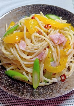 カラフル野菜のペペロンチーノ-レシピのメイン写真