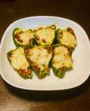 キム納豆詰めピーマンのグリル焼き