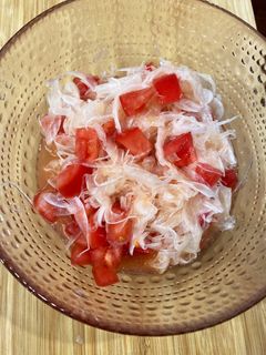 新玉ねぎとトマトのグレフル風味サラダ-レシピのメイン写真