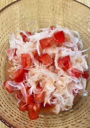 新玉ねぎとトマトのグレフル風味サラダ-レシピのメイン写真