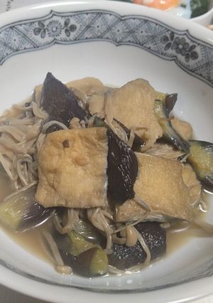 茄子と油揚げとえのきの煮びたし-レシピのメイン写真