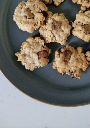 オートミール1：薄力粉1☆サクサクチョコクッキー-レシピのメイン写真