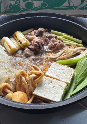 ご家庭で簡単に楽しめる関西風すき焼き-レシピのメイン写真