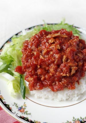 簡単!トマト缶&ツナ缶の濃厚甘辛丼-レシピのメイン写真