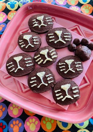 ＼にゃんこのお鼻クッキー／100均の材料-レシピのメイン写真