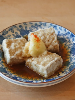 ふんわり濃厚~こおろぎ豆腐の揚げ出し-レシピのメイン写真