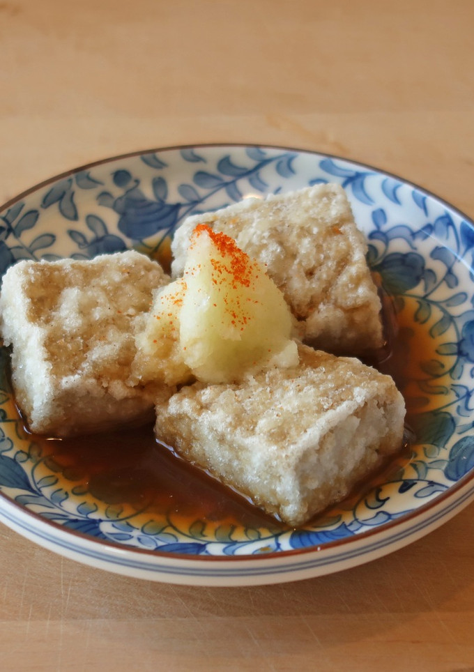 ふんわり濃厚～こおろぎ豆腐の揚げ出し-レシピのメイン写真