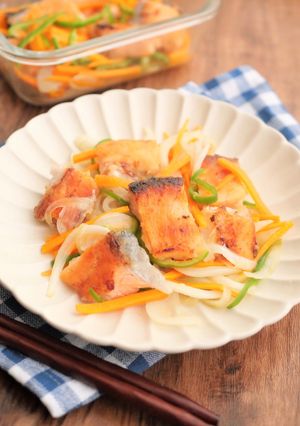 鮭と彩り野菜の南蛮漬け風-レシピのメイン写真