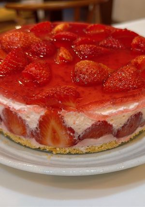 イチゴのレアチーズケーキ-レシピのメイン写真