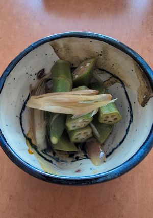 茹でオクラと茗荷のポン酢漬け-レシピのメイン写真