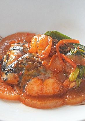 サバと焼き大根&キムチのコチュジャン煮♪-レシピのメイン写真
