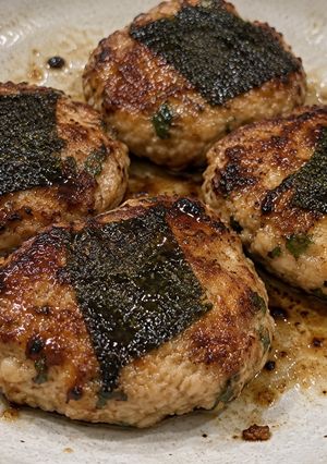 納豆入り!鶏むね豆腐の筋肉海苔バーグ-レシピのメイン写真