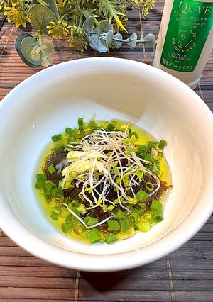 グリーンレモン香るもずくのオイルそうめん-レシピのメイン写真