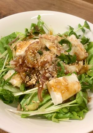 梅肉ポン酢の豆腐みょうがサラダ-レシピのメイン写真