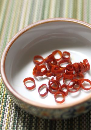 簡単きれい!唐辛子の輪切りの作り方♪-レシピのメイン写真