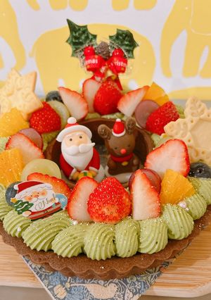 可愛い🩷クリスマスリースタルト🎄-レシピのメイン写真
