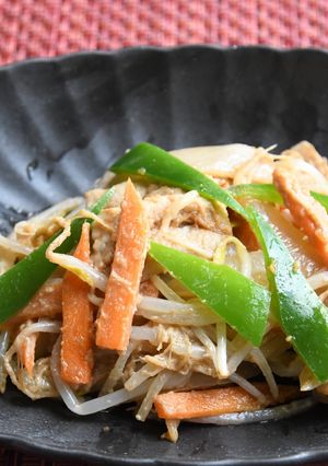 かるしお®豚肉と野菜のごまみそ炒め-レシピのメイン写真