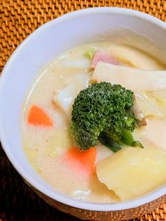 とろとろ白菜とベーコンの豆乳シチュー-レシピのメイン写真